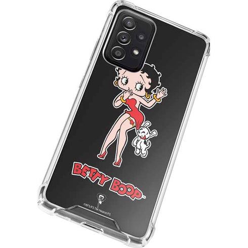 Betty Boop With Puppy Galaxy A52 5G Clear Case