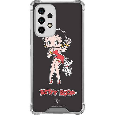 Betty Boop With Puppy Galaxy A53 5G Clear Case