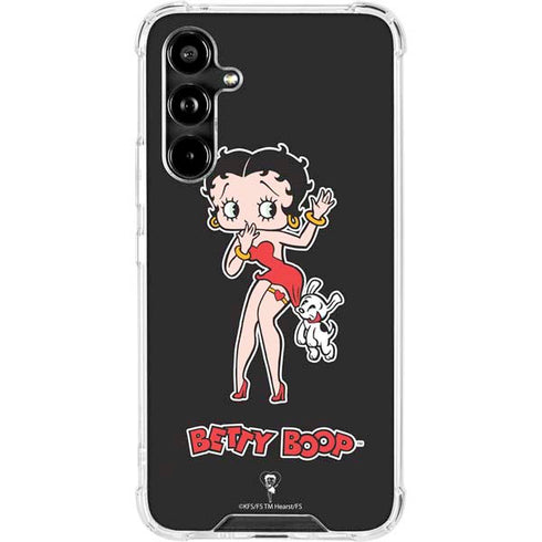 Betty Boop With Puppy Galaxy A54 5G Clear Case