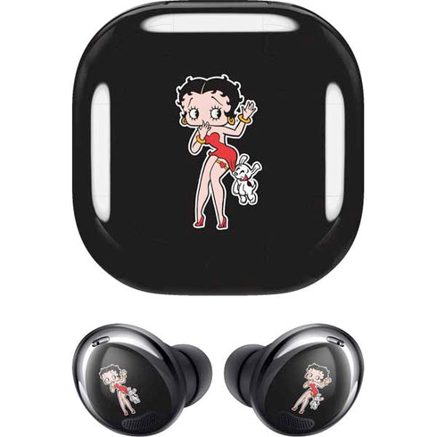 Betty Boop With Puppy Galaxy Buds Pro Skin