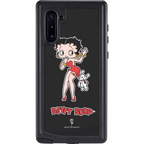 Betty Boop With Puppy Galaxy Note 10 Waterproof Case