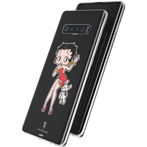 Betty Boop With Puppy Galaxy S10 Plus Skin