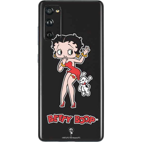 Betty Boop With Puppy Galaxy S20 Fan Edition Skin