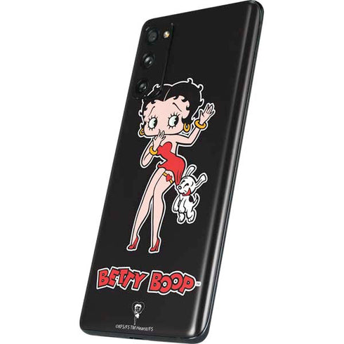 Betty Boop With Puppy Galaxy S20 Fan Edition Skin