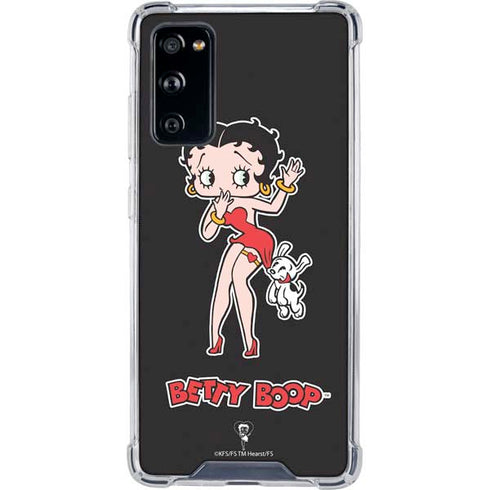 Betty Boop With Puppy Galaxy S20 FE Clear Case