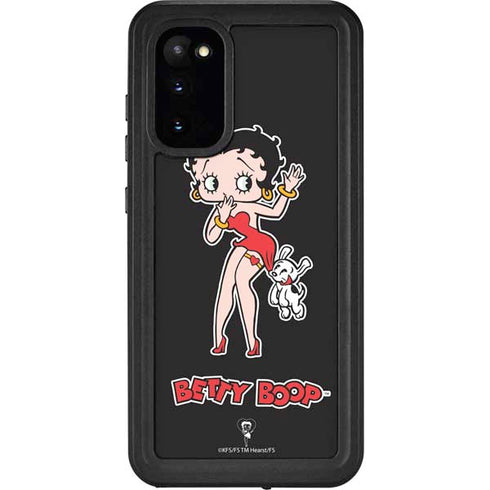 Betty Boop With Puppy Galaxy S20 Waterproof Case