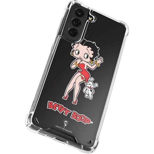 Betty Boop With Puppy Galaxy S21 5G Clear Case