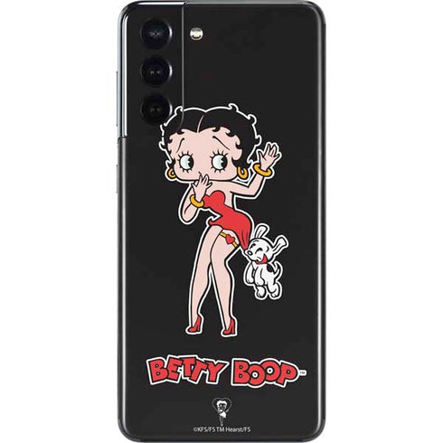 Betty Boop With Puppy Galaxy S21 5G Skin