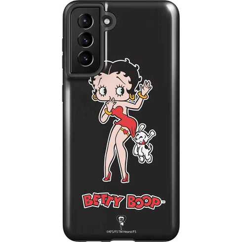 Betty Boop With Puppy Galaxy S21 FE Pro Case