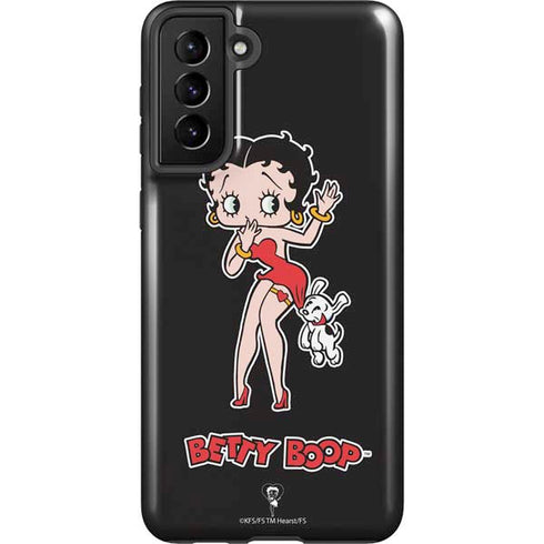 Betty Boop With Puppy Galaxy S21 Plus 5G Pro Case