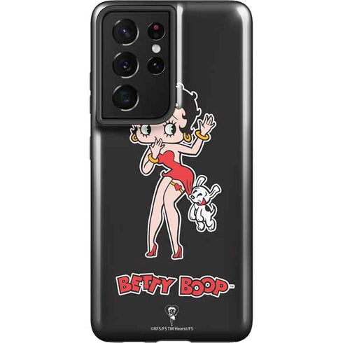 Betty Boop With Puppy Galaxy S21 Ultra 5G Pro Case