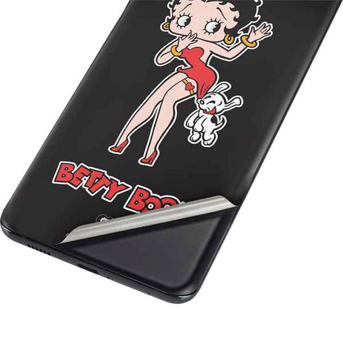 Betty Boop With Puppy Galaxy S21 Ultra 5G Skin