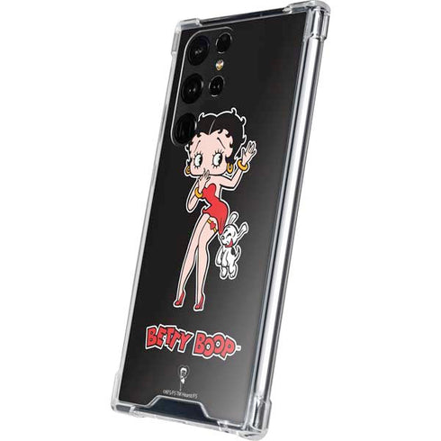 Betty Boop With Puppy Galaxy S22 Ultra Clear Case
