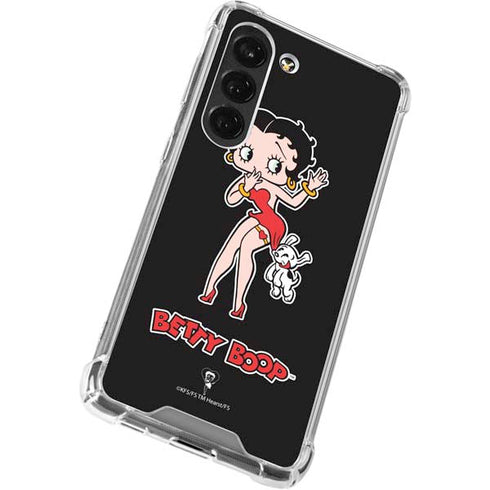 Betty Boop With Puppy Galaxy S23 Clear Case