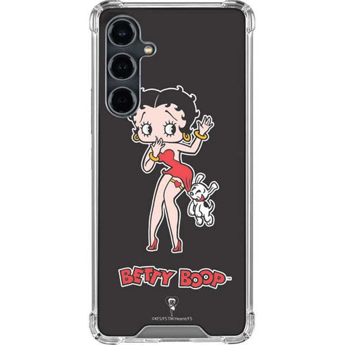 Betty Boop With Puppy Galaxy S23 FE Clear Case