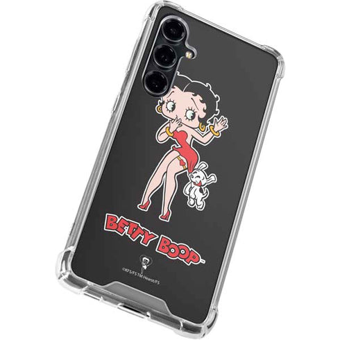 Betty Boop With Puppy Galaxy S23 FE Clear Case