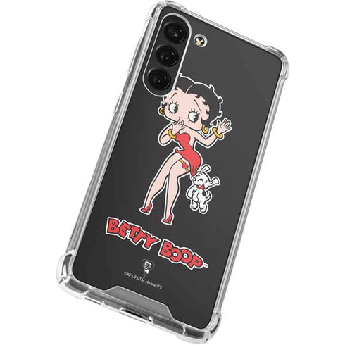 Betty Boop With Puppy Galaxy S23 Plus Clear Case