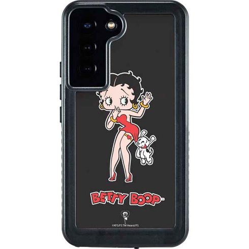 Betty Boop With Puppy Galaxy S23 Plus Waterproof Case