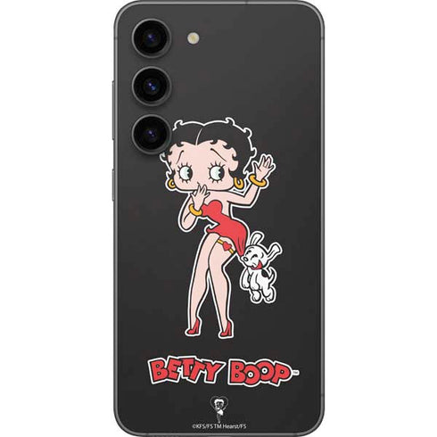 Betty Boop With Puppy Galaxy S23 Skin