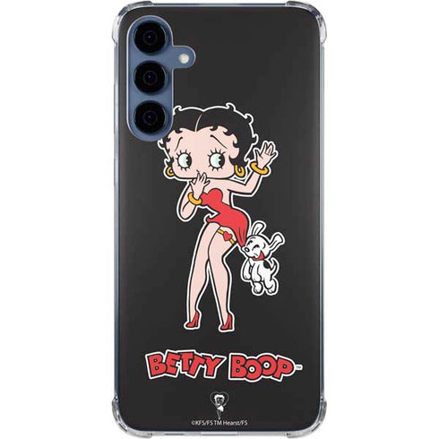 Betty Boop With Puppy Galaxy S24 Clear Case