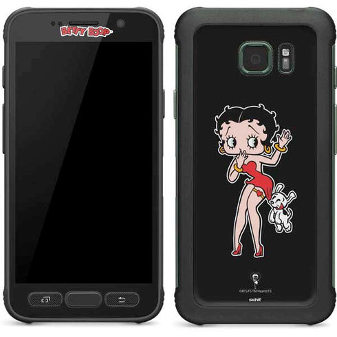 Betty Boop With Puppy Galaxy S7 Active Skin
