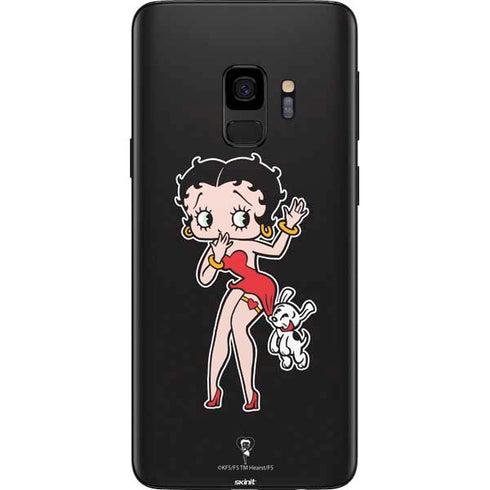 Betty Boop With Puppy Galaxy S9 Skin