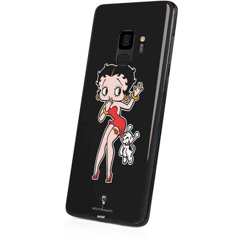 Betty Boop With Puppy Galaxy S9 Skin