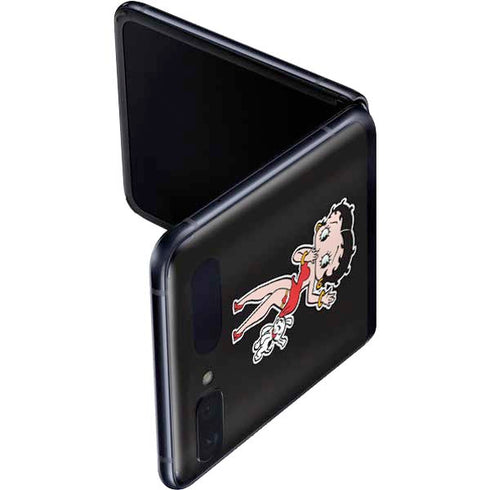 Betty Boop With Puppy Galaxy Z Flip Skin