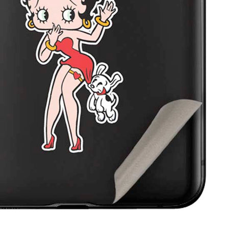 Betty Boop With Puppy Galaxy Z Flip Skin