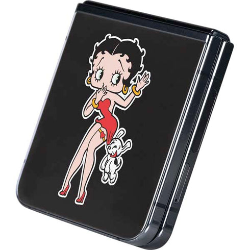 Betty Boop With Puppy Galaxy Z Flip5 5G Skin