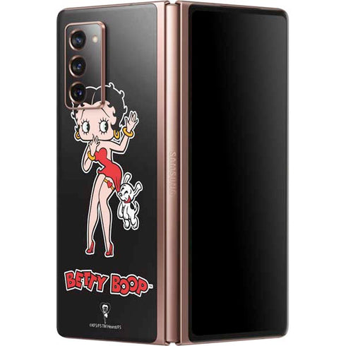 Betty Boop With Puppy Galaxy Z Fold2 5G Skin