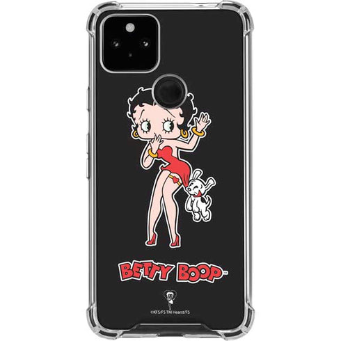 Betty Boop With Puppy Google Pixel 5a 5G Clear Case
