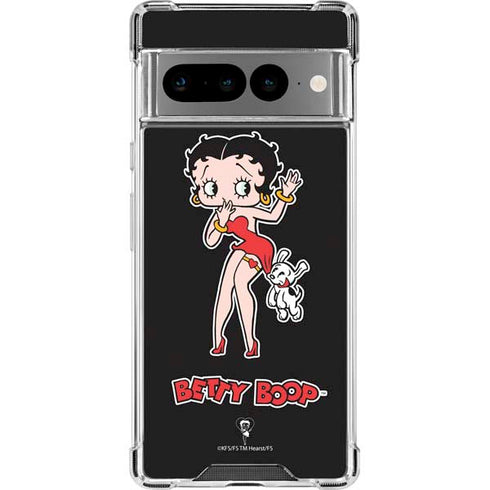 Betty Boop With Puppy Google Pixel 7 Pro Clear Case
