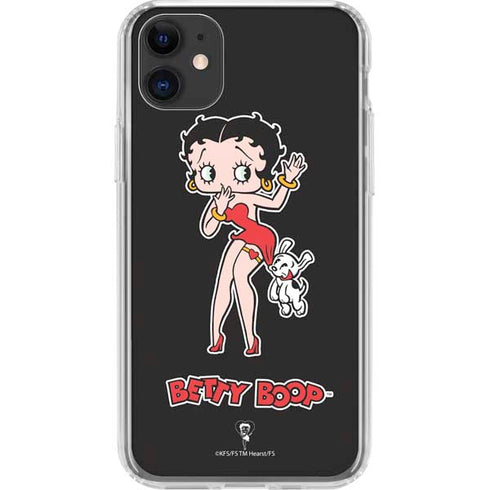 Betty Boop With Puppy iPhone 11 Clear Case