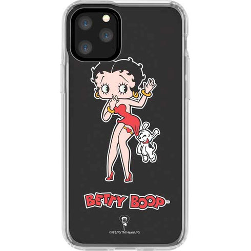 Betty Boop With Puppy iPhone 11 Pro Clear Case