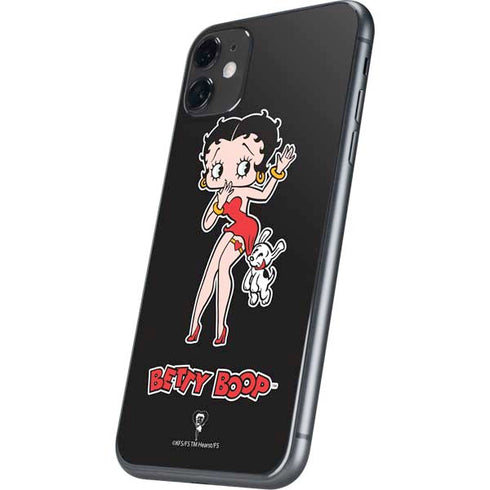 Betty Boop With Puppy iPhone 11 Skin