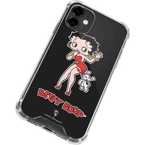 Betty Boop With Puppy iPhone 12 Clear Case