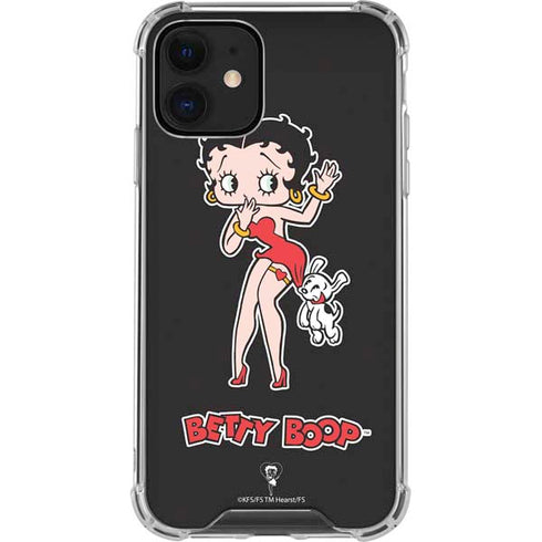 Betty Boop With Puppy iPhone 12 Mini Clear Case