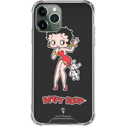 Betty Boop With Puppy iPhone 12 Pro Clear Case