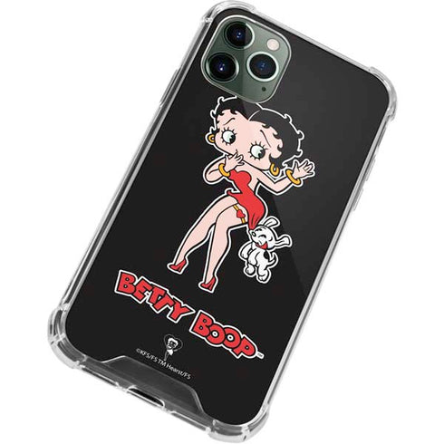 Betty Boop With Puppy iPhone 12 Pro Clear Case