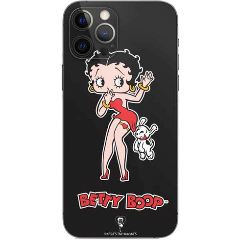 Betty Boop With Puppy iPhone 12 Pro Skin