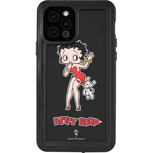 Betty Boop With Puppy iPhone 12 Pro Waterproof Case