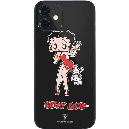 Betty Boop With Puppy iPhone 12 Skin