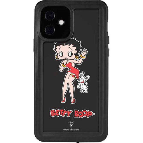 Betty Boop With Puppy iPhone 12 Waterproof Case