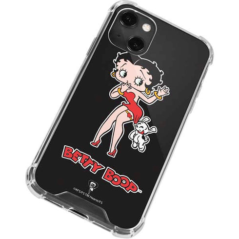 Betty Boop With Puppy iPhone 13 Mini Clear Case