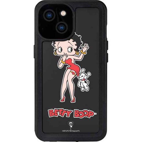 Betty Boop With Puppy iPhone 13 Mini Waterproof Case