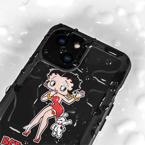 Betty Boop With Puppy iPhone 13 Mini Waterproof Case
