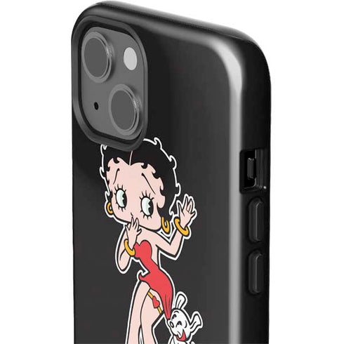 Betty Boop With Puppy iPhone 15 Plus Impact Case