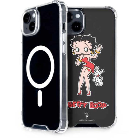Betty Boop With Puppy iPhone 15 Plus MagSafe Case