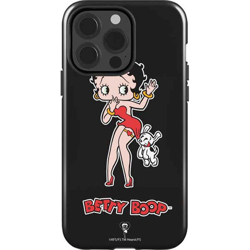 Betty Boop With Puppy iPhone 14 Pro Impact Case